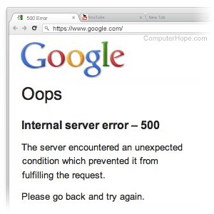 HTTP 500 Internal Server Error